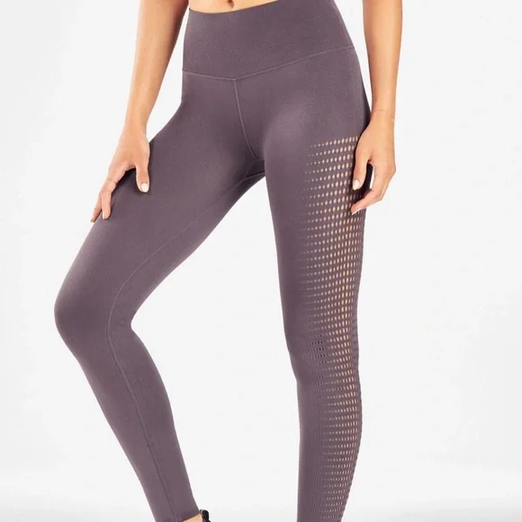 Fabletics High Waited Sculptknit Dot Leggings - Size Extra Small or Small - Picture 7 of 8